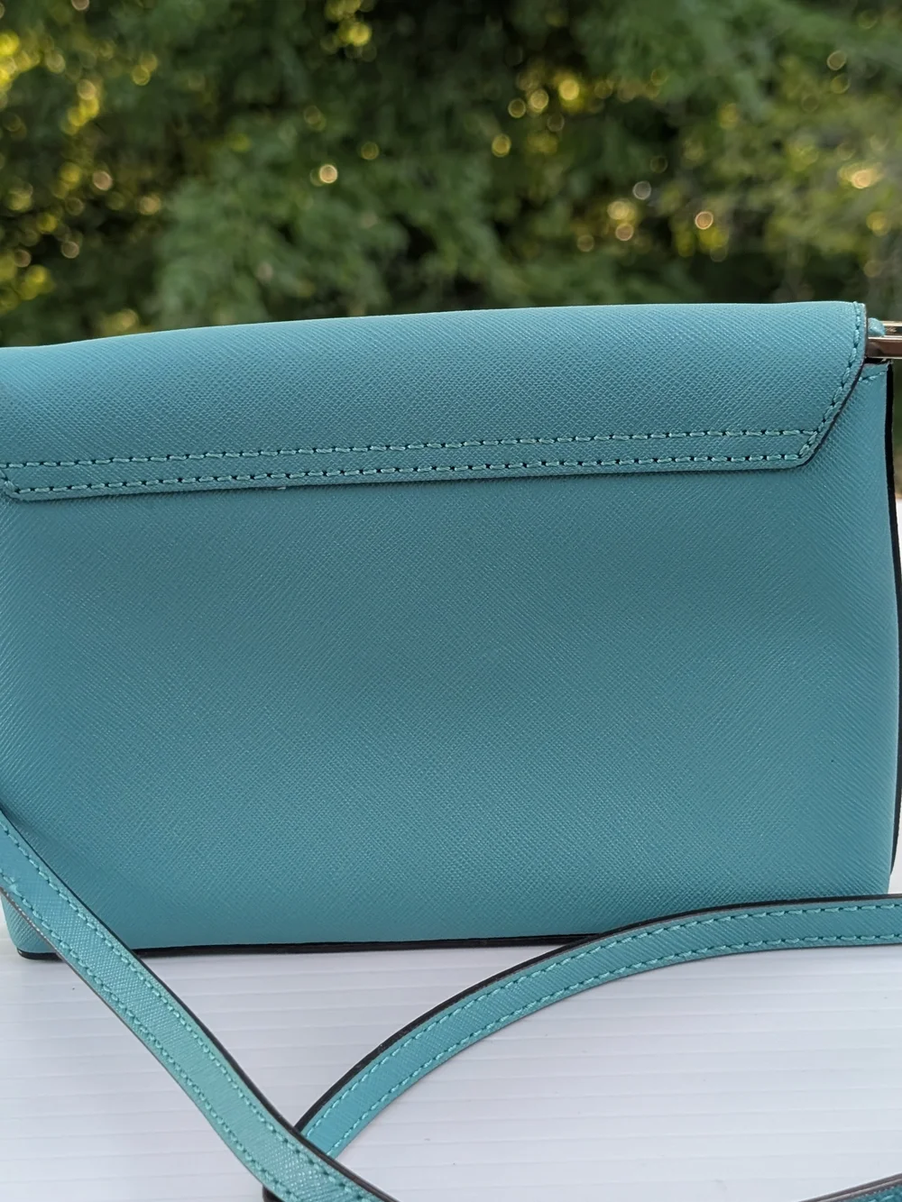 kate spade Teal Crossbody Bag with Turn-Lock Accent
